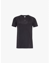 GYMSHARK - Apex Seamless Brand Print Woven Slim Fit T-Shirt - Lyst
