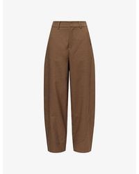 The Couture Club - Barrel-Leg Woven Trousers - Lyst
