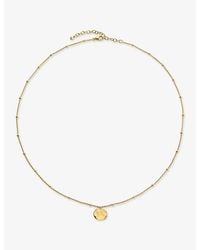 Monica Vinader - Mv Siren Muse Disc 18Ct Vermeil Chain Necklace - Lyst