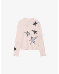 Zadig & Voltaire - Markuz Star-Motif Cashmere Jumper - Lyst