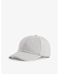 Eleventy - Brand-embroidered Wool-blend Cap - Lyst
