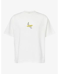 Not Boring - Boredome Evac Graphic-Print Cotton T-Shirt - Lyst