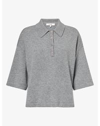 FRAME - The Academy Relaxed-Fit Cashmere Polo Shirt - Lyst