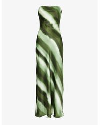 4th & Reckless - Tessi Tie-dye-print Satin Maxi Dress - Lyst