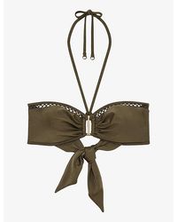 Reiss - Janina Bandeau-Style Bikini Top - Lyst