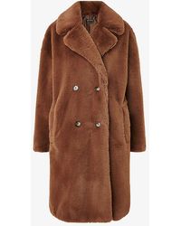 Whistles - Teddy Relaxed-fit Faux-fur Coat - Lyst
