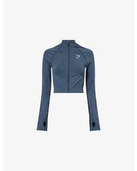 GYMSHARK - Vital Seamless 2.0 Zipped Stretch-Jersey Jacket - Lyst