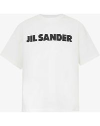 Jil Sander - Logo-print Boxy-fit Organic-cotton T-shirt X - Lyst