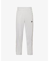 Palm Angels - Monogram Brand-patch Straight-leg Woven Trousers - Lyst