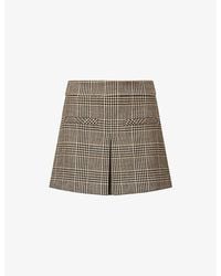 Veronica Beard - Pavaline Houndstooth Woven Mini Skirt - Lyst