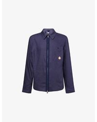 Moncler Genius - Moncler X Gilga Farm By Donald Glover Logo-Patch Linen-Blend Shirt - Lyst