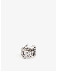 Serge Denimes - Skeleton Hands Sterling Ring - Lyst