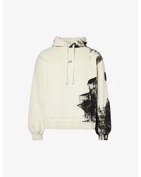 A_COLD_WALL* - Brushstroke Abstract-print Cotton-jersey Hoody - Lyst