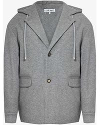 Loewe - Notched-lapel Relaxed-fit Wool And Cashmere-blend Jacket - Lyst
