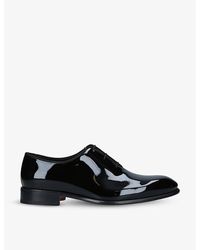 Santoni - Carter Patent-Leather Oxford Shoes - Lyst