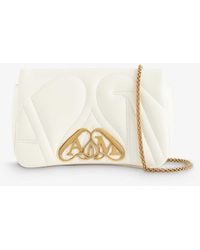 Alexander McQueen - The Seal Mini Leather Shoulder Bag - Lyst
