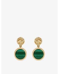 Astley Clarke - Terra 18Ct- Plated Sterling- And Malachite Drop Earrings - Lyst