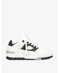 Axel Arigato - Area Lo Branded Leather-blend Low-top Trainers - Lyst