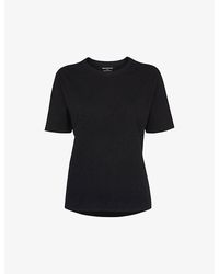 Whistles - Emily Round-Neck Cotton T-Shirt - Lyst