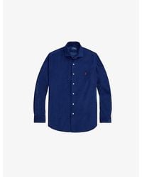 Polo Ralph Lauren - Logo-Embroidered Custom-Fit Cotton-Corduroy Shirt - Lyst