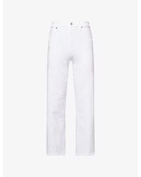 FRAME - Le Slim Palazzo Cotton-Blend Jeans - Lyst