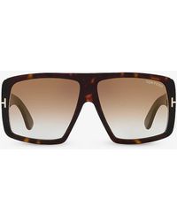 Tom Ford - Tr001642 Raven Square-frame Acetate Sunglasses - Lyst