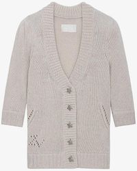 Zadig & Voltaire - Betsy Star-button Cashmere Cardigan - Lyst