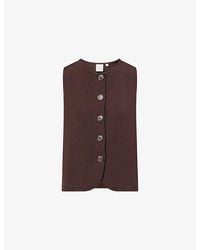 Varley - Josie Button-Through Stretch-Woven Top - Lyst