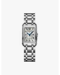 Longines - L5.258.0.71.6 Dolcevita Stainless-Steel And 0.280Ct Diamond Quartz Watch - Lyst