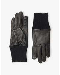 Rick Owens - Rib-Cuff Leather Gloves - Lyst
