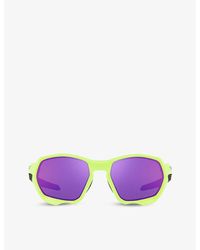 Oakley - Oo9019 Plazma Rectangle-frame Nylon Sunglasses - Lyst