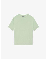 The Kooples - Round-Neck Short-Sleeve Cotton-Blend Jumper - Lyst