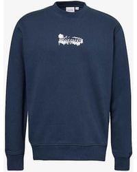 Daily Paper - Scratch Branded-print Cotton-jersey Sweatshirt X - Lyst