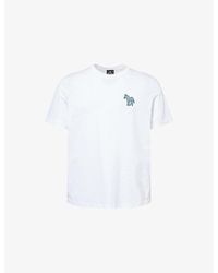 Paul Smith - Regular-Fit Zebra Cotton-Jersey T-Shirt - Lyst