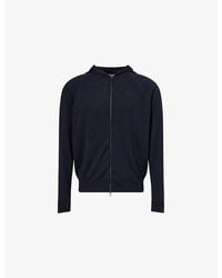 John Smedley - Carty Zip-Up Merino-Wool Hoody - Lyst