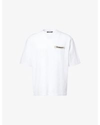 Jacquemus - The Plage Logo-Patch Cotton-Jersey T-Shirt - Lyst
