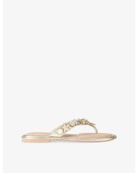 Carvela Kurt Geiger - Marina Faux-Leather Sandals - Lyst