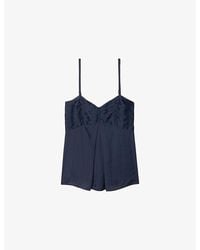 Zadig & Voltaire - Cippie V-Neck Satin Top - Lyst