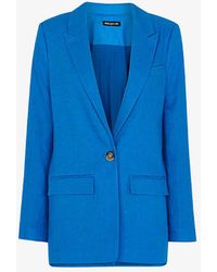 Whistles - Lucy Relaxed-fit Linen Blazer - Lyst
