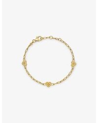 Astley Clarke - Biography Heart 18Ct Vermeil Station Bracelet - Lyst