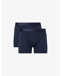 FALKE - Daily Comfort Pack Of Two Stretch-Cotton Boxer Briefs - Lyst