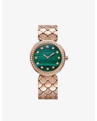 BVLGARI - Dvp33malpgd12 Divina 18ct Rose-gold And 2.69ct Diamond Quartz Watch - Lyst