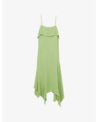 【海外限定】REISSワンピース☆Lexie Ruffle-Trim Woven Mini Dr Reiss Lexie Ruffle-Trim Woven Mini Dress in Natural | Lyst