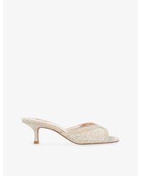 Dune - Milo Woven Heeled Mules - Lyst