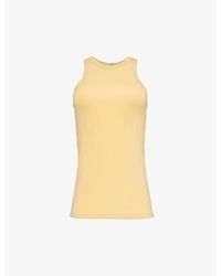 Totême - Sleeveless Round-neck Stretch-woven Top - Lyst