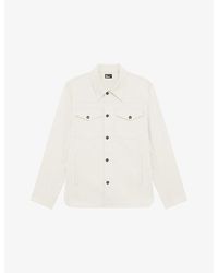 The Kooples - Collared Button-Down Stretch-Cotton Shirt - Lyst