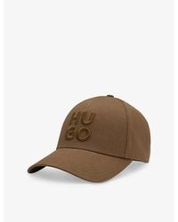 HUGO - Logo-Embroidered Cotton Baseball Cap - Lyst