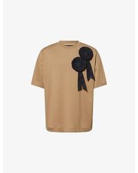Simone Rocha - Ruffle Rosette Cotton T-Shirt - Lyst