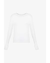 Spanx Seamless Long-sleeve Stretch-jersey Top - White