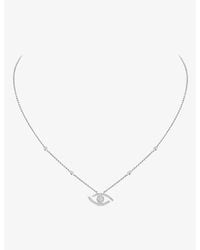 Messika - Lucky Eye Diamond Pavé Pendant Necklace - Lyst